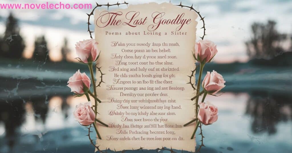 The Last Goodbye Poems About Losing A Sister